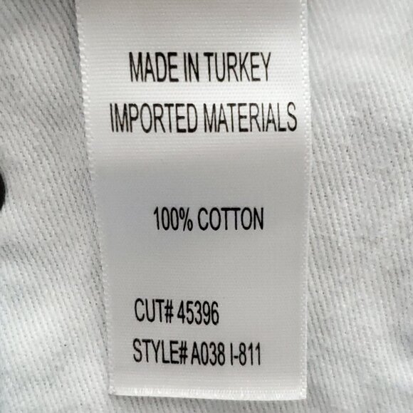 AGOLDE Jaden High Rise Button Fly Cut Off Distressed Denim Shorts Size 25 - Picture 14 of 14